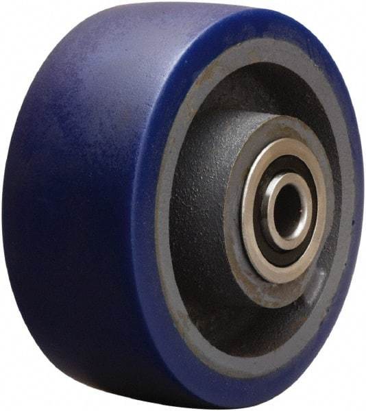 Hamilton - 6 Inch Diameter x 2-1/2 Inch Wide, Polyurethane on Cast Iron Caster Wheel - 1,300 Lb. Capacity, 3-1/4 Inch Hub Length, 1-1/4 Inch Axle Diameter, Tapered Roller Bearing - Eagle Tool & Supply