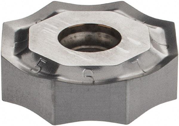 Iscar - ONHU080608 HP Grade IC328 Carbide Milling Insert - TiCN Finish, 0.2362" Thick, 0.7953" Inscribed Circle, 0.8mm Corner Radius - Eagle Tool & Supply