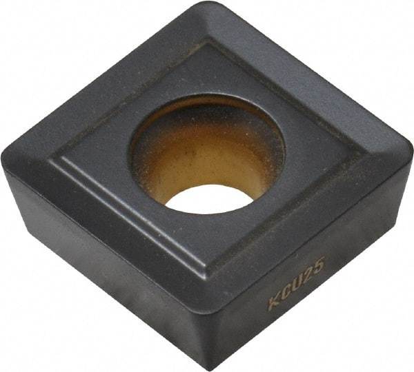 Kennametal - SPPX15T512 FP Grade KCU25 Carbide Indexable Drill Insert - TiCN/Al2O3 Finish, 0.619" Inscribed Circle - Eagle Tool & Supply