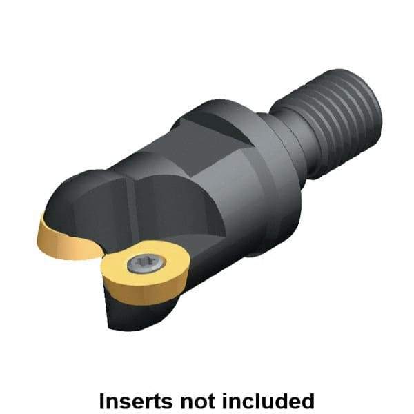 Kennametal - 32mm Cutting Diam, 1.2598" Max Depth of Cut, Modular Connection Indexable Copy End Mill - 2 Inserts, RD.. 1604.. Insert - Eagle Tool & Supply