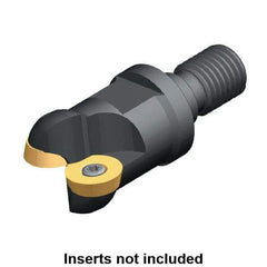 Kennametal - 32mm Cutting Diam, 1.2598" Max Depth of Cut, Modular Connection Indexable Copy End Mill - 2 Inserts, RD.. 1604.. Insert - Eagle Tool & Supply