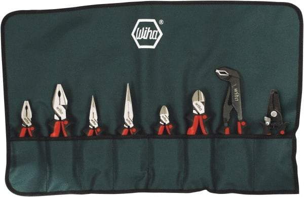 Wiha - 8 Piece Cutting Plier Set - Comes in Box - Eagle Tool & Supply