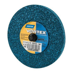 Norton - 3" Medium Grade Aluminum Oxide Deburring Disc - Quick Change Connection - Eagle Tool & Supply