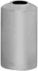 Made in USA - 165 Gallon Cylindrical Linear Polyethylene Liquid-Dispensing Tank - 58" High x 31" Diam - Eagle Tool & Supply