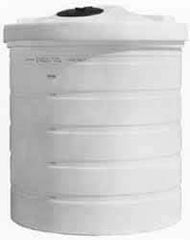 Made in USA - 100 Gallon Tapered Cylinder Linear Polyethylene Double Wall Tank - 39" High x 35" Diam - Eagle Tool & Supply