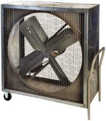 Airmaster - 42" Blade, 3/4 hp, 13,620 Max CFM, Portable Cabinet Fans - 10 Amps, 115 Volts, 1 Speed - Eagle Tool & Supply