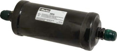 Parker - 5/8" Connection, 3" Diam, 9.24" Long, Refrigeration Liquid Line Filter Dryer - 9-15/16" Cutout Length, 361 Drops Water Capacity - Eagle Tool & Supply