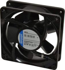 EBM Papst - 230 Volts, AC, 106 CFM, Square Tube Axial Fan - 0.08 Amp Rating, 119mm High x 119mm Wide x 1-1/2" Deep - Eagle Tool & Supply