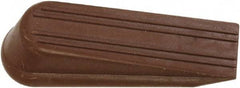 National Mfg. - 4" Projection Door Stop - Foot Mount, Brown Finish - Eagle Tool & Supply