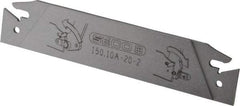 Seco - 0.843" Blade Height, 0.071" Blade Width, 4.72" OAL, Neutral Cut, Double End Indexable Cut-Off Blade - 150.10A Blade, 150.10 Series - Eagle Tool & Supply