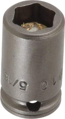 Apex - 1/4" Drive 5/16" Magnetic Impact Socket - 6 Points, 7/8" OAL - Eagle Tool & Supply