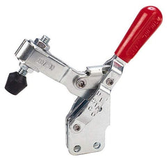 De-Sta-Co - 375 Lb Holding Capacity, Vertical Handle, Manual Hold Down Toggle Clamp - 57° Handle Movement, 99° Bar Opening, U-Bar, Straight Base, Electro-Plated Zinc, Carbon Steel - Eagle Tool & Supply