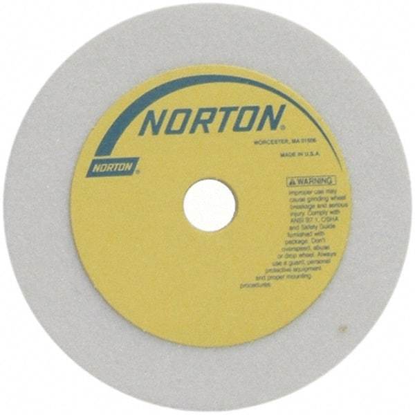 Norton - 3" Diam x 1/2" Hole x 1" Thick, M Hardness, 60 Grit Surface Grinding Wheel - Aluminum Oxide, Type 1, Medium Grade, 10,825 Max RPM - Eagle Tool & Supply