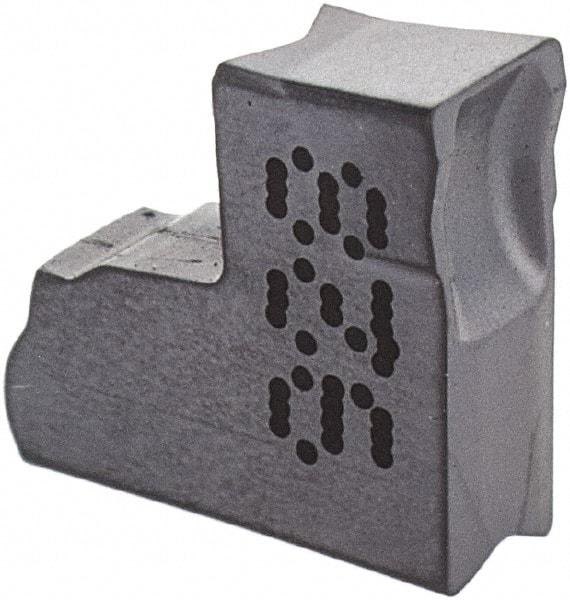 Iscar - TAGN C IC928 Grade, 0.1201" Cutting Width, Carbide Cutoff Insert - 3° Neutral Lead Angle, 0.0079" Cnr Rad, TiAlN Coated, Single End - Eagle Tool & Supply