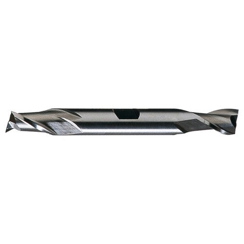 ‎5/32″ × 3/8″ × 7/16″ × 3-1/8″ RHS / RHC HSS HSS Double End 2-Flute Center Cutting Finishing End Mill - TiCN - Exact Industrial Supply