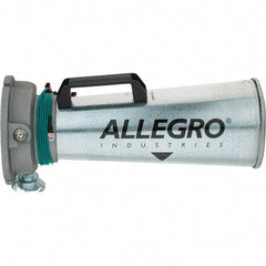 Allegro - 16-3/4 Inch Long, Galvanized Steel Venturi Style Pneumatic Blowers - 1/2 Inch NPT, 7.31 Inch Base Diameter, 6 Inch Face Diameter - Eagle Tool & Supply