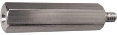 Electro Hardware - M4x0.70, 32.53mm OAL, 6mm Across Flats, Aluminum Hex Male/Female Circuit Board Standoffs - 11.1mm Thread Depth, 23mm Body Length, Uncoated - Eagle Tool & Supply