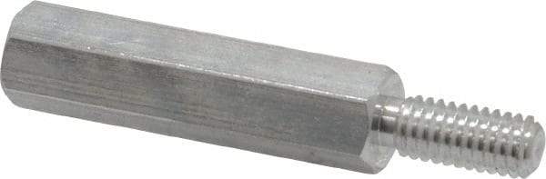 Electro Hardware - M4x0.70, 33.53mm OAL, 6mm Across Flats, Aluminum Hex Male/Female Circuit Board Standoffs - 11.1mm Thread Depth, 24mm Body Length, Uncoated - Eagle Tool & Supply
