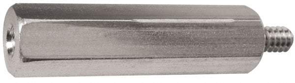 Electro Hardware - M3x0.50, 23.76mm OAL, 4.5mm Across Flats, Stainless Steel Hex Male/Female Circuit Board Standoffs - 6.4mm Thread Depth, 19mm Body Length, Uncoated - Eagle Tool & Supply