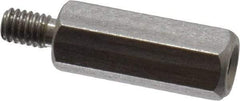 Electro Hardware - M2.5x0.45, 15.97mm OAL, 4.5mm Across Flats, Stainless Steel Hex Male/Female Circuit Board Standoffs - 4.8mm Thread Depth, 12mm Body Length, Uncoated - Eagle Tool & Supply