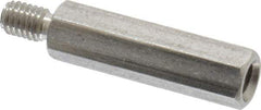 Electro Hardware - M3x0.50, 21.76mm OAL, 4.5mm Across Flats, Stainless Steel Hex Male/Female Circuit Board Standoffs - 6.4mm Thread Depth, 17mm Body Length, Uncoated - Eagle Tool & Supply