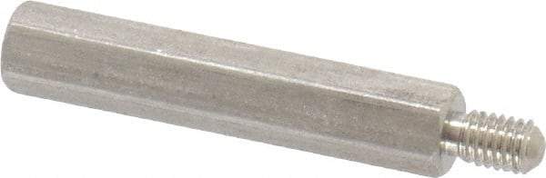 Electro Hardware - M3x0.50, 28.76mm OAL, 4.5mm Across Flats, Stainless Steel Hex Male/Female Circuit Board Standoffs - 6.4mm Thread Depth, 24mm Body Length, Uncoated - Eagle Tool & Supply