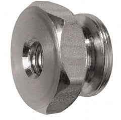 Electro Hardware - #8-32 UNC Thread, Uncoated, Grade 303 Stainless Steel Hex Thumb Nut - Eagle Tool & Supply