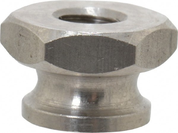 Electro Hardware - 1/4-20" UNC Thread, Uncoated, Grade 303 Stainless Steel Hex Thumb Nut - Eagle Tool & Supply