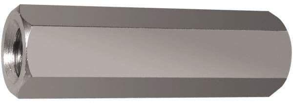 Electro Hardware - M2.5x0.45, 22mm OAL, 4.5mm Across Flats, Stainless Steel Hex Partially Threaded Female Circuit Board Standoffs - 4.8mm Thread Depth, 22mm Body Length, Uncoated - Eagle Tool & Supply