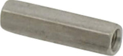 Electro Hardware - M3x0.50, 17mm OAL, 4.5mm Across Flats, Stainless Steel Hex Fully Threaded Female Circuit Board Standoffs - 17mm Thread Depth, 17mm Body Length, Uncoated - Eagle Tool & Supply