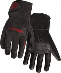 Steiner - Size M Unlined Kidskin Welding Glove - 9" OAL, Hook & Loop Cuff, For TIG - Eagle Tool & Supply