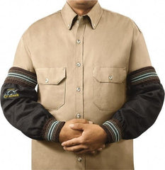 Steiner - Size Universal, Black Carbon Fiber Knit Welding Sleeve - 18" Long Sleeve, Elastic Opening at Both Ends - Eagle Tool & Supply