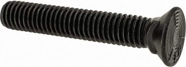 Value Collection - 3/8-16 UNC, 2-1/4" OAL, Steel Plow Bolt - Uncoated, Grade 5 - Eagle Tool & Supply