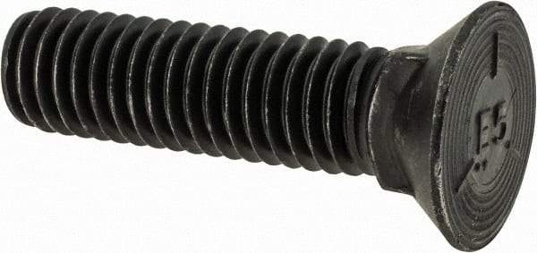 Value Collection - 7/16-14 UNC, 1-3/4" OAL, Steel Plow Bolt - Uncoated, Grade 5 - Eagle Tool & Supply