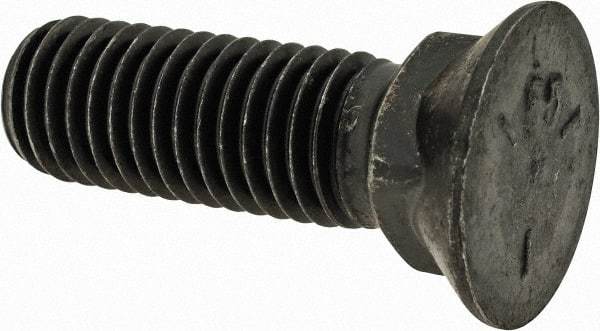 Value Collection - 5/8-11 UNC, 2" OAL, Steel Plow Bolt - Uncoated, Grade 5 - Eagle Tool & Supply