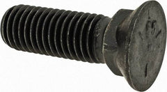 Value Collection - 5/8-11 UNC, 2" OAL, Steel Plow Bolt - Uncoated, Grade 5 - Eagle Tool & Supply