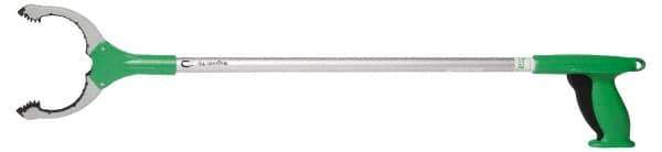 Unger - 32" Long Trash Pick Up Tool - Aluminum, Use for Bottles, Cans, Debris, Paper - Eagle Tool & Supply