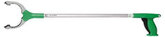 Unger - 32" Long Trash Pick Up Tool - Aluminum, Use for Bottles, Cans, Debris, Paper - Eagle Tool & Supply