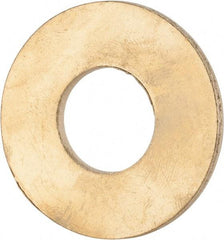 Value Collection - 3/4" Screw, Brass Standard Flat Washer - 0.812" ID x 1-7/8" OD, 0.114" Thick, Plain Finish - Eagle Tool & Supply