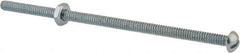 Value Collection - #10-24 UNC, 4-1/2" Length Under Head Slotted Drive Machine Screw - Round Head, Grade 2 Steel, Zinc-Plated Finish, Without Washer - Eagle Tool & Supply