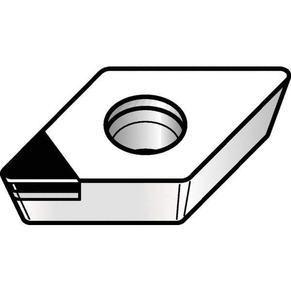Kennametal - DPGW21.50.5 F Grade KD1400 Polycrystalline Diamond (PCD) Turning Insert - 55° Diamond, 1/4" Inscr Circle, 3/32" Thick, 0.0079" Corner Radius - Eagle Tool & Supply