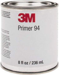 3M - 236.5 mL, Light Yellow Adhesive Primer - For Use with 3M Tapes - Eagle Tool & Supply