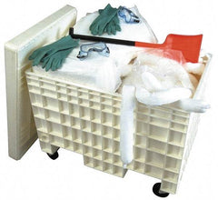 PRO-SAFE - Hazardous Materials Spill Kit - HDPE Mobile Spill Cart - Eagle Tool & Supply