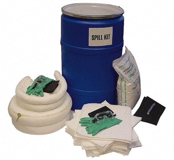 PRO-SAFE - Oil Only Spill Kit - 55 Gal Polyethylene Drum - Eagle Tool & Supply