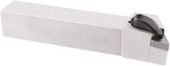 Iscar - DDJN, Left Hand Cut, 7° Lead Angle, 1" Shank Height x 1" Shank Width, Negative Rake Indexable Turning Toolholder - 6" OAL, DNMG Insert Compatibility, Series R-Clamp - Eagle Tool & Supply