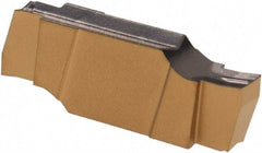 Iscar - 196010GIPI Grade IC808, 1.96mm Cutting Width Carbide Grooving Insert - 2.5mm Max Depth of Cut, Neutral, 0.1mm Corner Radius, TiAlN Finish - Eagle Tool & Supply