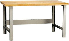 Rousseau Metal - 60 Wide x 30" Deep x 34" High, Laminated Hardwood Workbench - Fixed Legs - Eagle Tool & Supply