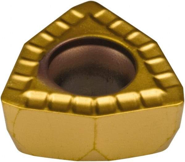 Kennametal - DFT MD Grade KC7140 Carbide Indexable Drill Insert - TiN Finish, 0.315" Inscribed Circle - Eagle Tool & Supply