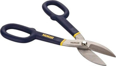 Irwin - 2" Length of Cut, Straight Pattern Tinner's Snip - 10" OAL, Vinyl Handle, 24 AWG Steel Capacity - Eagle Tool & Supply