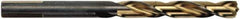 Irwin - 25/64" High Speed Steel Jobber Drill - Oxide/Gold Finish, Right Hand Cut, Spiral Flute, Round with Flats Shank, 5-1/8" OAL, Turbomax Point - Eagle Tool & Supply